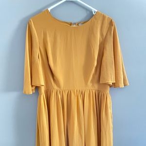 ASOS Mustard Party Dress